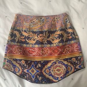 Zara Printed Mini Skirt